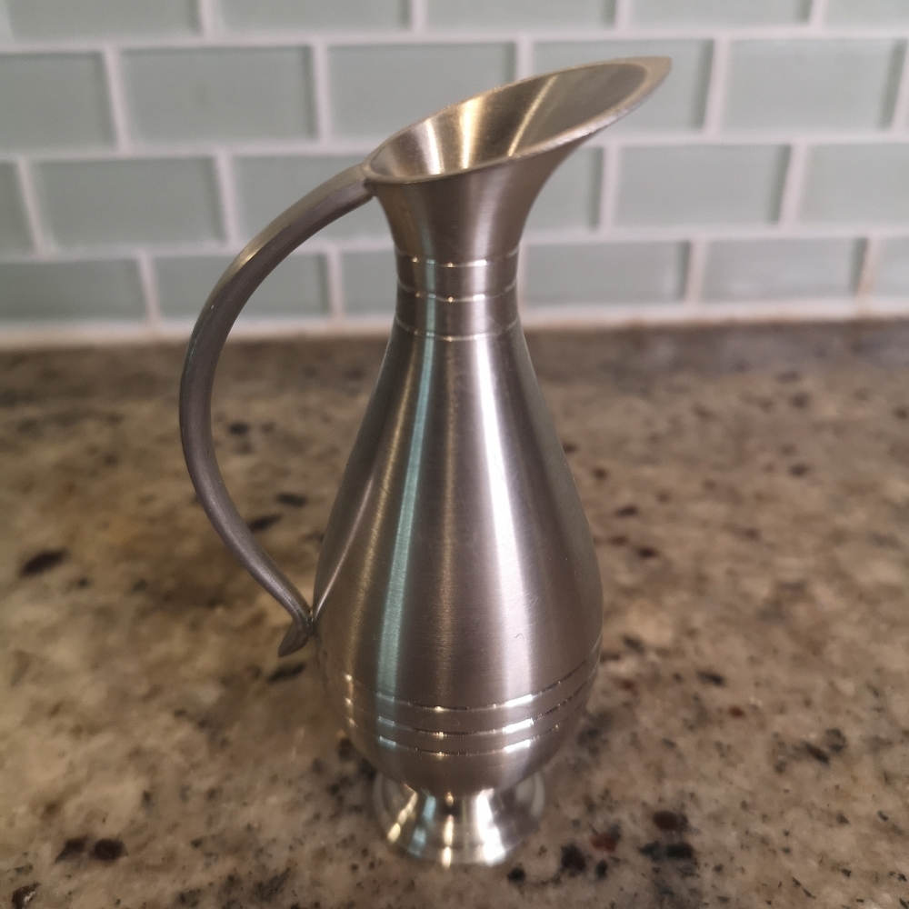 Vintage Selangor Pewter Miniature Pitcher 9cm Mini Metal Pitcher